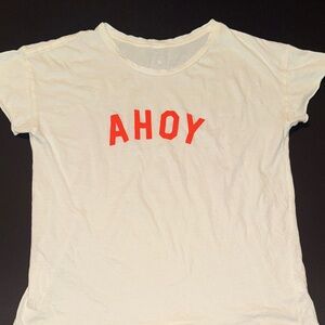 Like New Nautical T-Shirt  'AHOY' Print